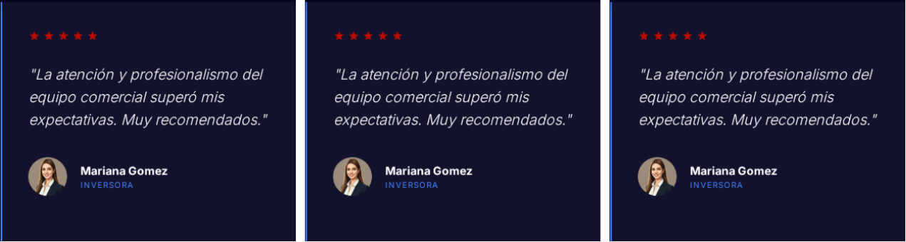 Testimonios de Clientes